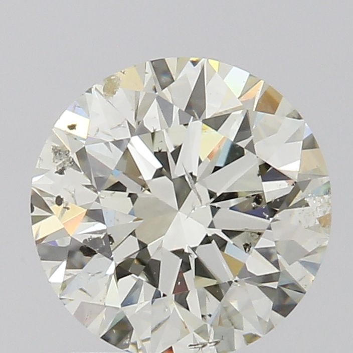 1.51 Carat Round Natural Diamond with  Cut Diamond in 14KT  view 1
