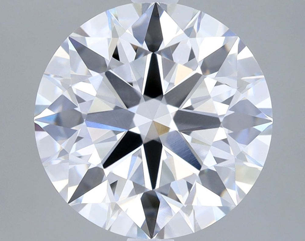 3.24 Carat Round Lab Diamond with  Cut Diamond in 14KT  view 1

