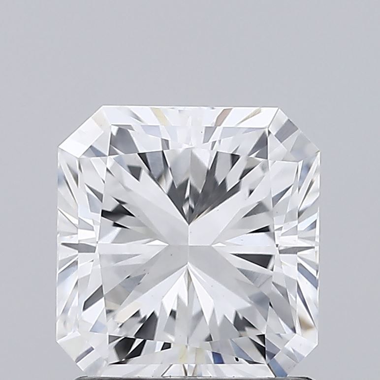 1.36 Carat Radiant Lab Diamond with  Cut Diamond in 14KT  view 1
