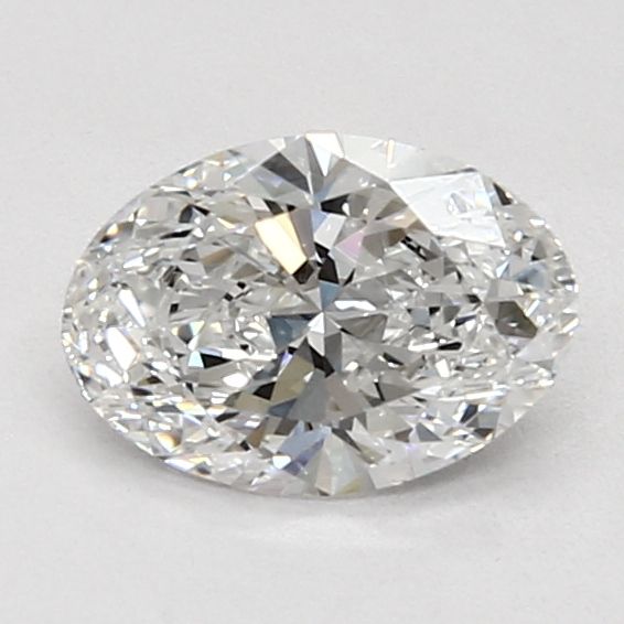 1.05 Carat Oval Lab Diamond with  Cut Diamond in 14KT  view 1
