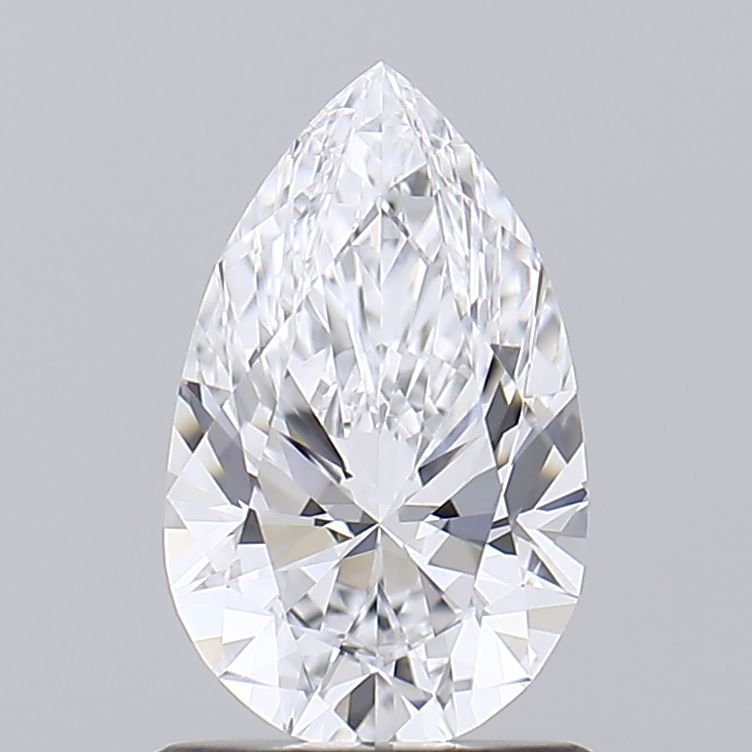 1.04 Carat Pear Lab Diamond with  Cut Diamond in 14KT  view 1
