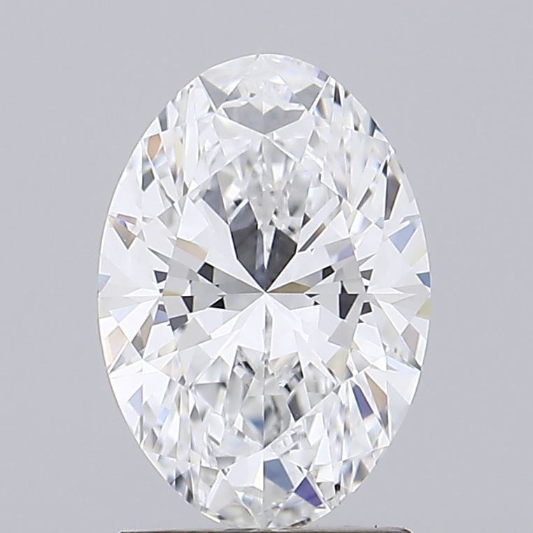 1.59 Carat Oval Lab Diamond with  Cut Diamond in 14KT  view 1
