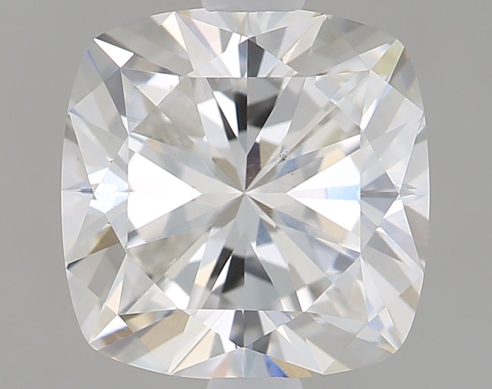 2.06 Carat Cushion Lab Diamond with  Cut Diamond in 14KT  view 1
