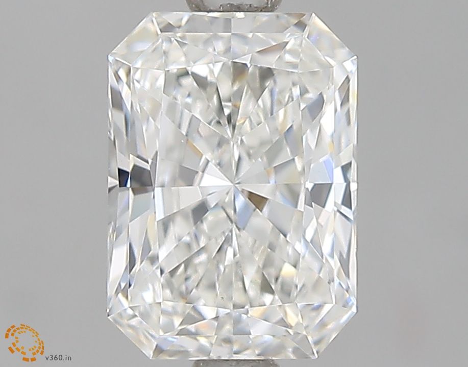 1.25 Carat Radiant Lab Diamond with  Cut Diamond in 14KT  view 1
