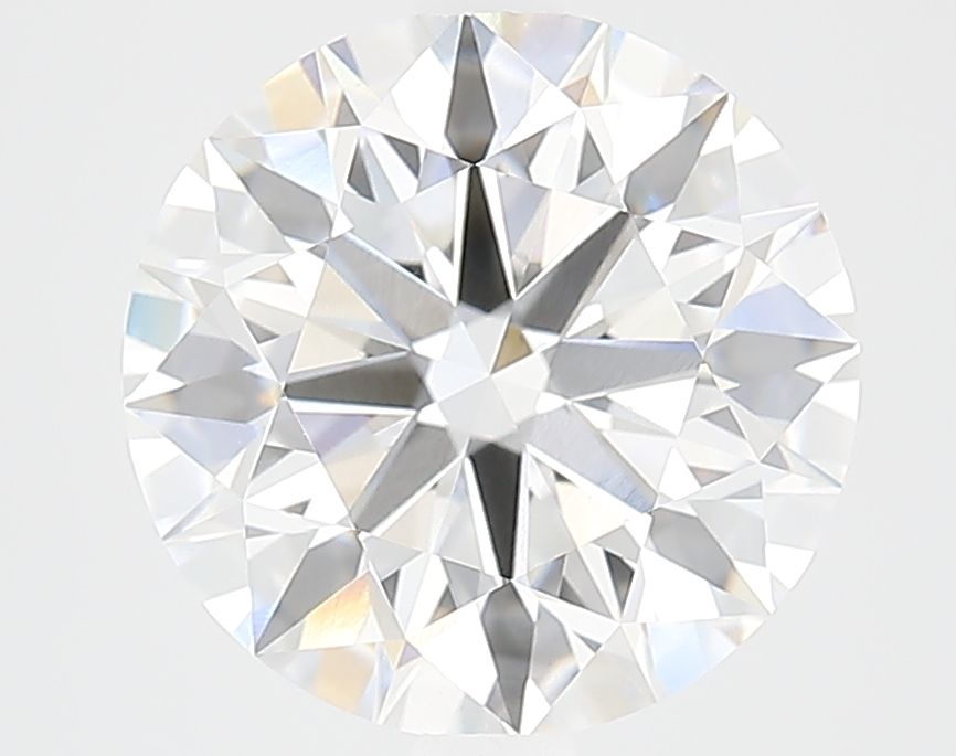 3.66 Carat Round Lab Diamond with  Cut Diamond in 14KT  view 1
