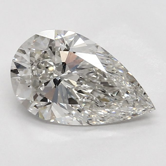 1.72 Carat Pear Lab Diamond with  Cut Diamond in 14KT  view 1
