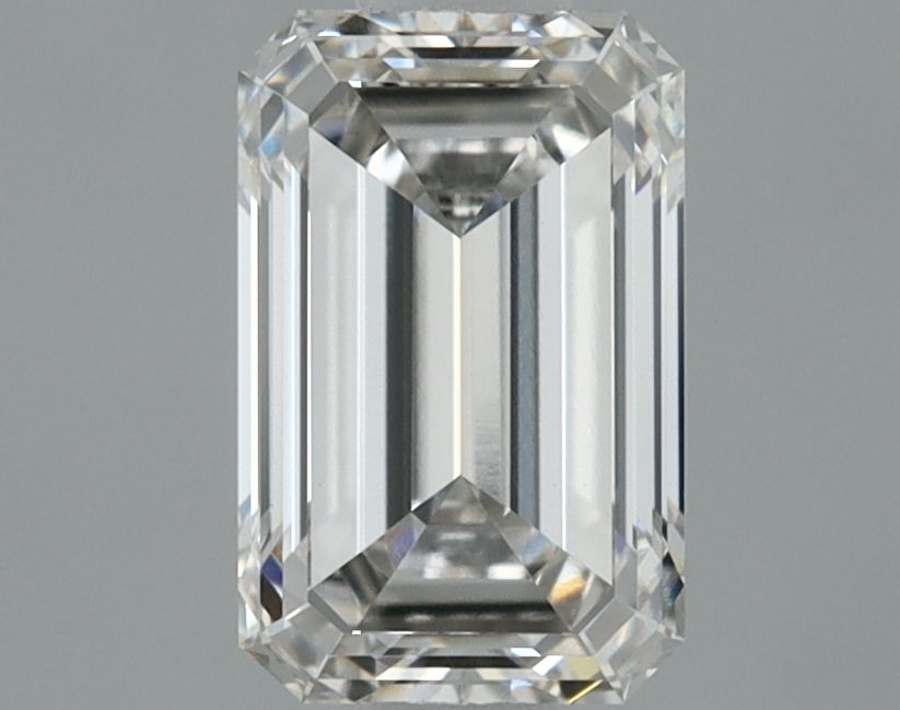 0.81 Carat Emerald Lab Diamond with  Cut Diamond in 14KT  view 1

