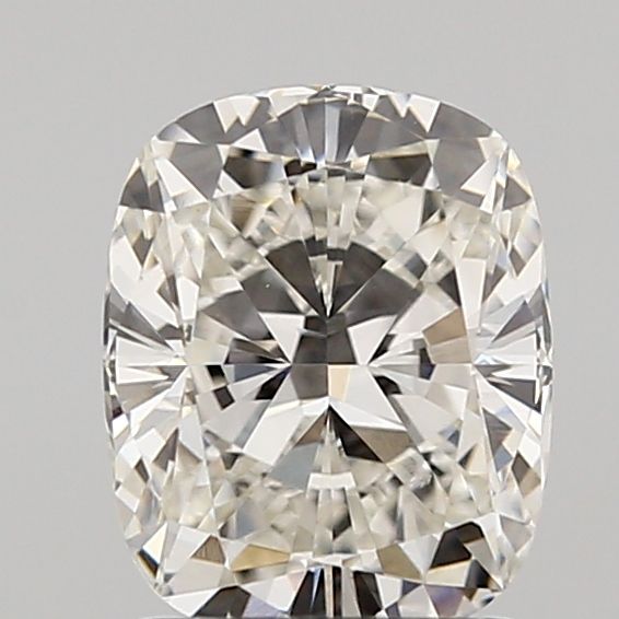 1.4 Carat Cushion Lab Diamond with  Cut Diamond in 14KT  view 1
