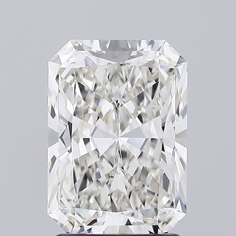 2.1 Carat Radiant Lab Diamond with  Cut Diamond in 14KT  view 1
