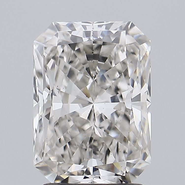 2.0 Carat Radiant Lab Diamond with  Cut Diamond in 14KT  view 1
