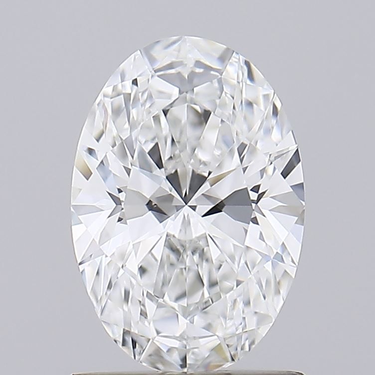 1.04 Carat Oval Lab Diamond with  Cut Diamond in 14KT  view 1
