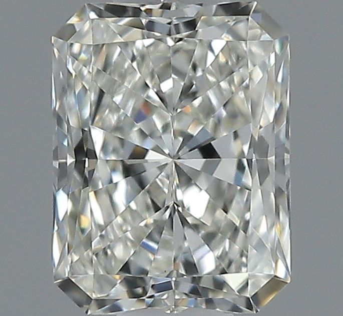 0.41 Carat Radiant Natural Diamond with  Cut Diamond in 14KT  view 1
