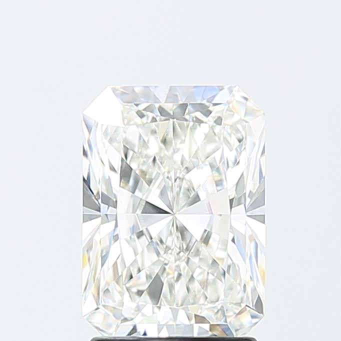 2.36 Carat Radiant Lab Diamond with  Cut Diamond in 14KT  view 1
