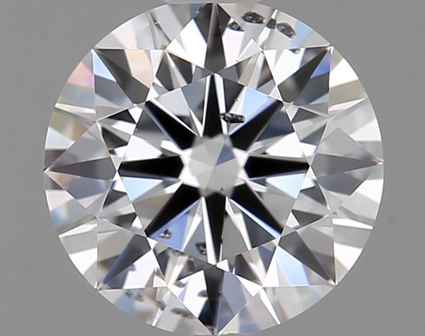 1.01 Carat Round Lab Diamond with  Cut Diamond in 14KT  view 1
