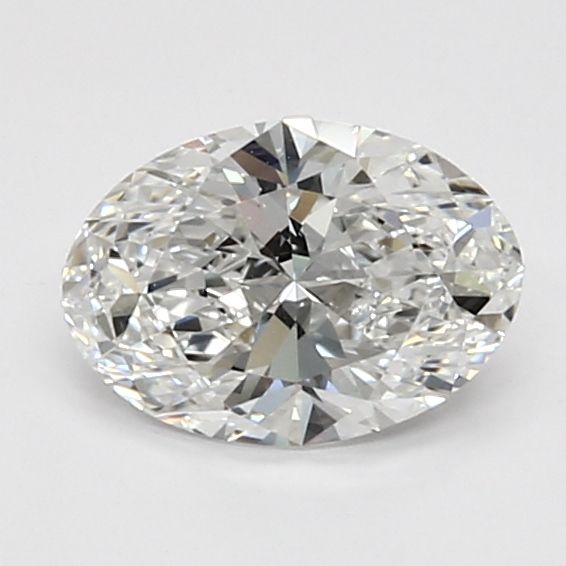 1.01 Carat Oval Lab Diamond with  Cut Diamond in 14KT  view 1
