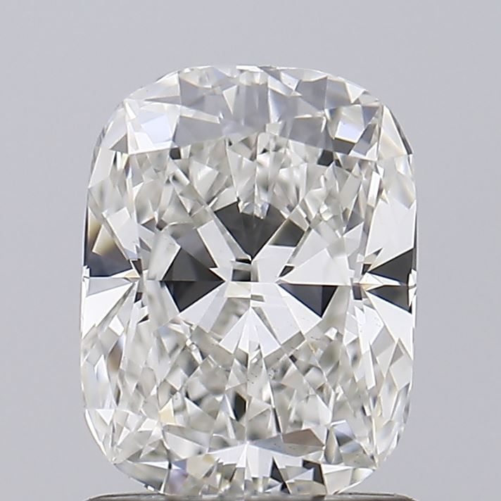 1.05 Carat Cushion Lab Diamond with  Cut Diamond in 14KT  view 1
