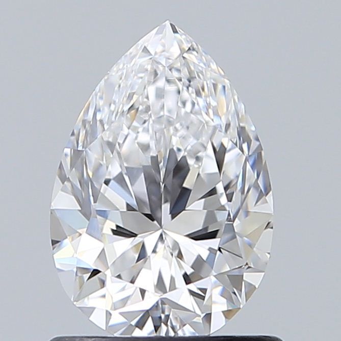 0.9 Carat Pear Natural Diamond with  Cut Diamond in 14KT  view 1
