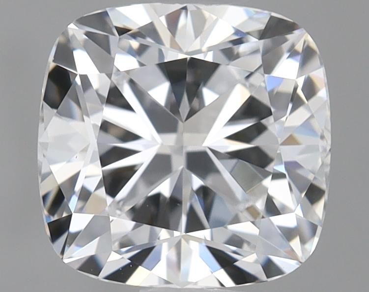 1.53 Carat Cushion Lab Diamond with  Cut Diamond in 14KT  view 1
