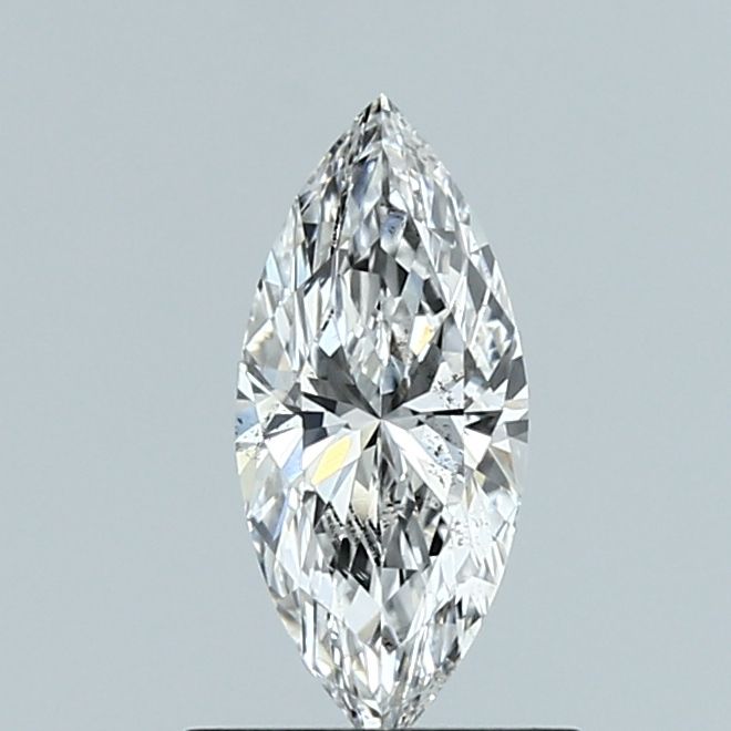 0.53 Carat Marquise Lab Diamond with  Cut Diamond in 14KT  view 1
