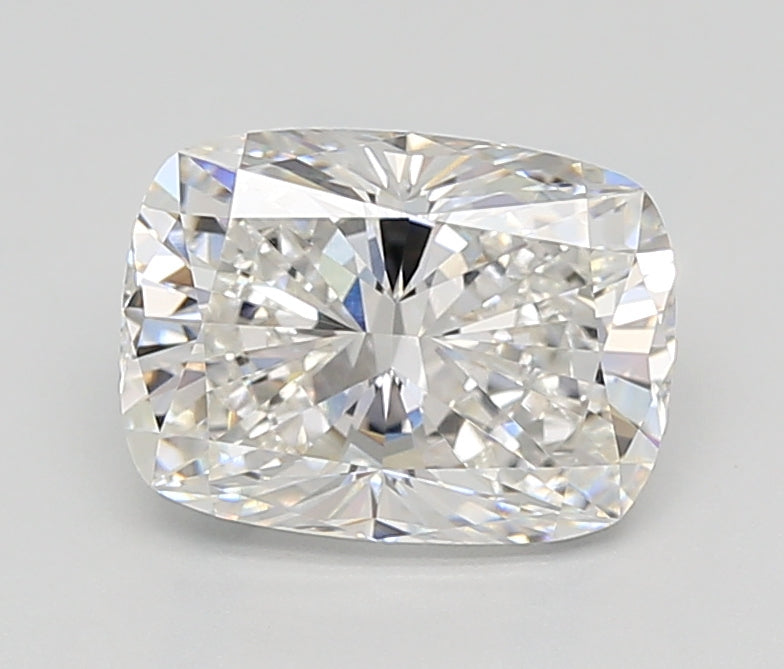 3.33 Carat Cushion Lab Diamond with  Cut Diamond in 14KT  view 1

