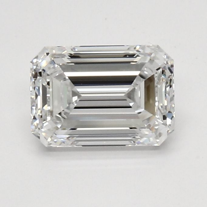 1.12 Carat Emerald Lab Diamond with  Cut Diamond in 14KT  view 1
