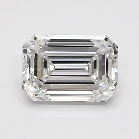 1.01 Carat Emerald Lab Diamond with  Cut Diamond in 14KT  view 1
