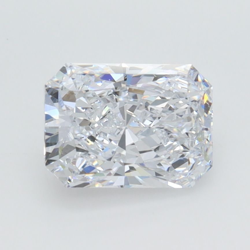 1.34 Carat Radiant Lab Diamond with  Cut Diamond in 14KT  view 1
