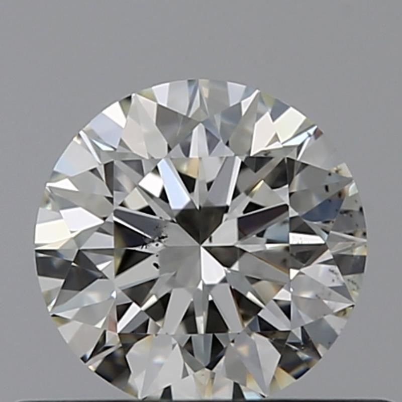 0.5 Carat Round Natural Diamond with  Cut Diamond in 14KT  view 1
