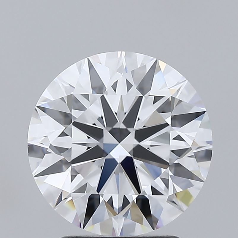 2.42 Carat Round Lab Diamond with  Cut Diamond in 14KT  view 1
