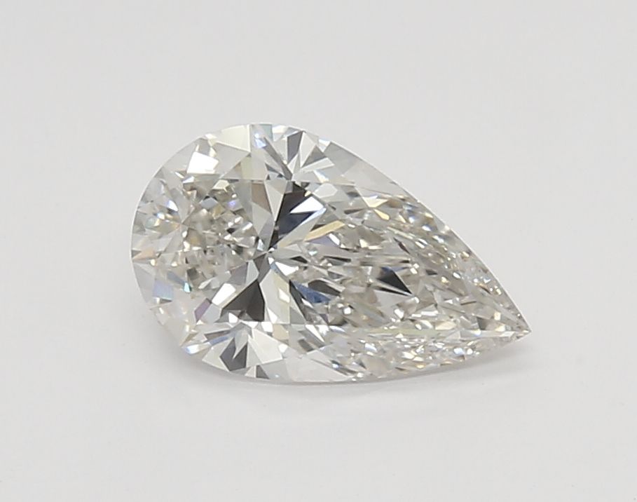 1.27 Carat Pear Lab Diamond with  Cut Diamond in 14KT  view 1
