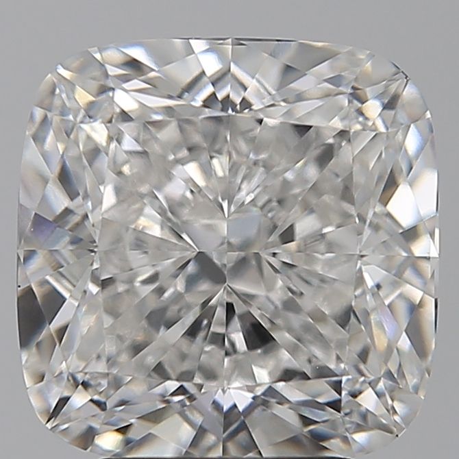 4.23 Carat Cushion Lab Diamond with  Cut Diamond in 14KT  view 1

