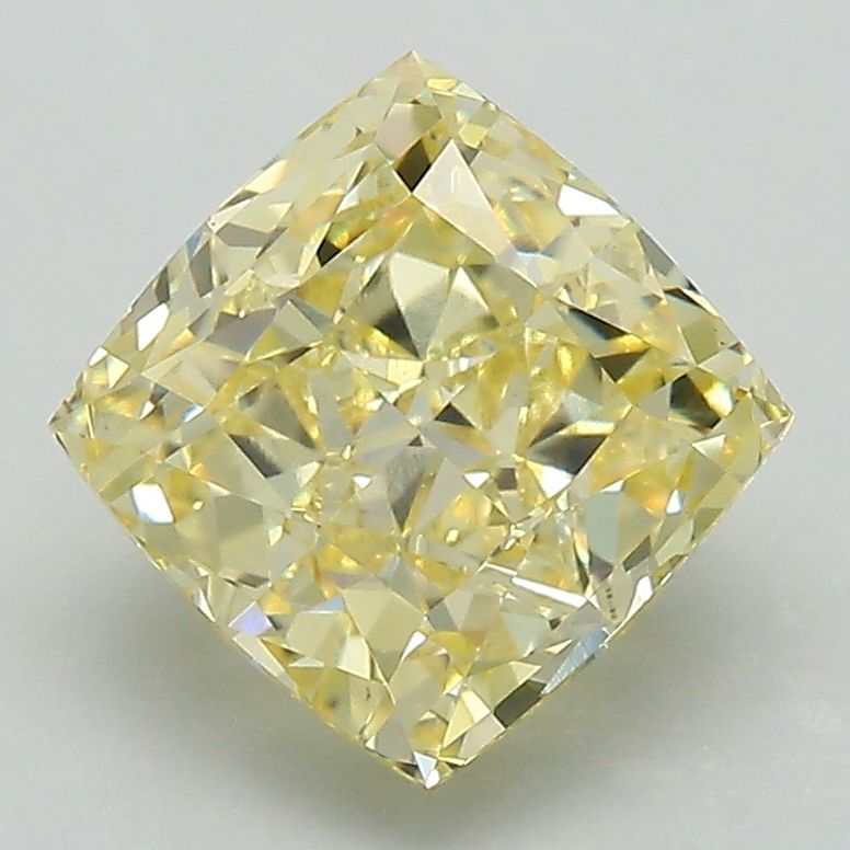 3.25 Carat Cushion Lab Diamond with  Cut Diamond in 14KT  view 1
