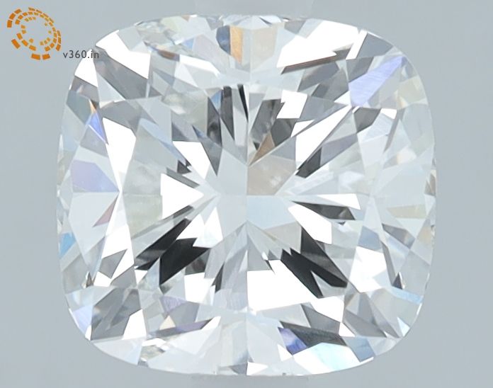 1.7 Carat Cushion Lab Diamond with  Cut Diamond in 14KT  view 1
