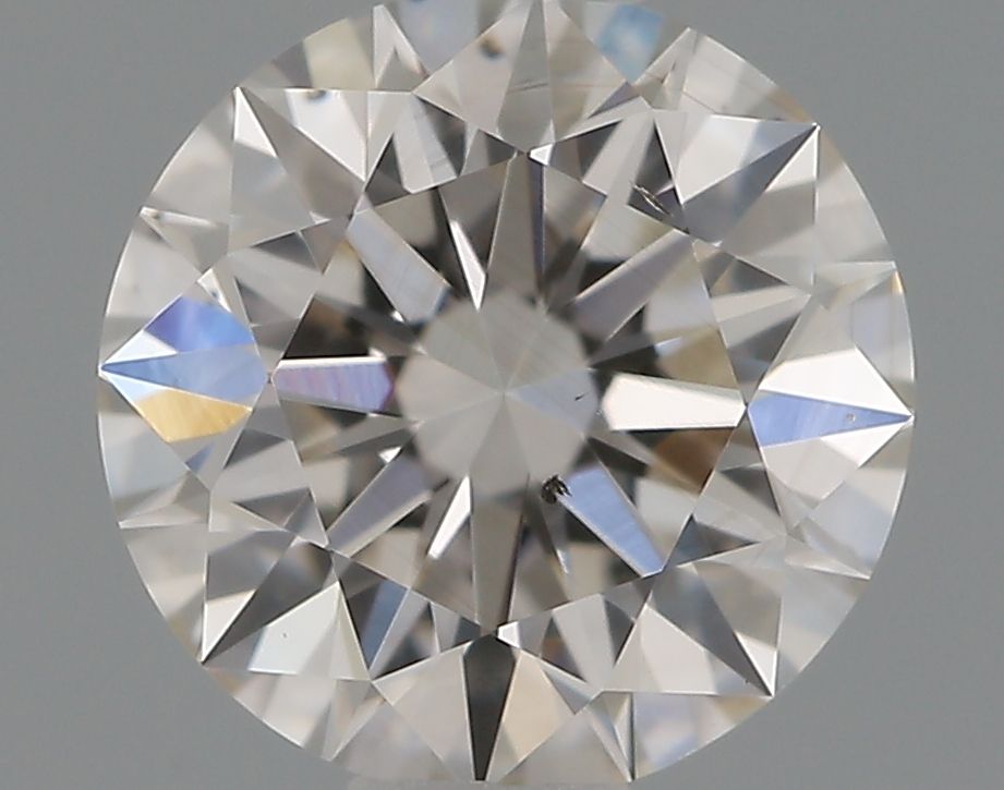 0.55 Carat Round Natural Diamond with  Cut Diamond in 14KT  view 1
