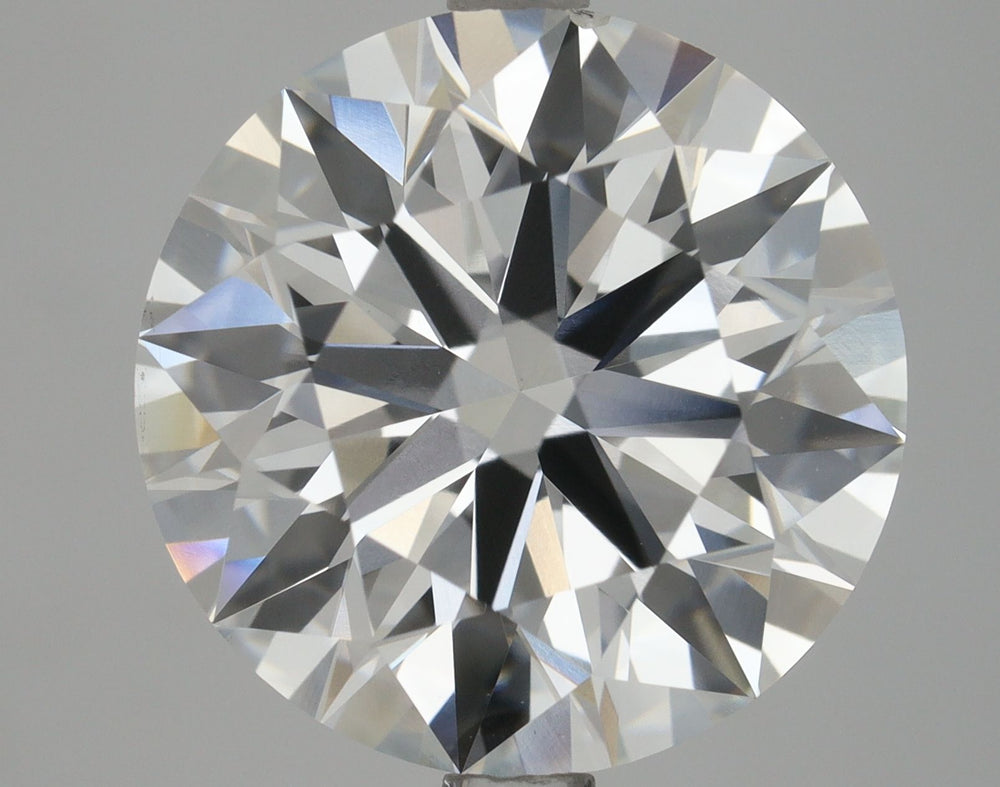4.02 Carat Round Lab Diamond with  Cut Diamond in 14KT  view 1
