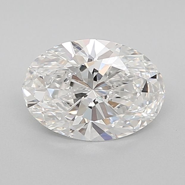 1.0 Carat Oval Lab Diamond with  Cut Diamond in 14KT  view 1
