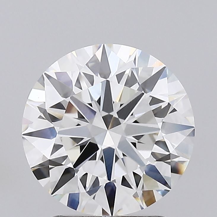 2.13 Carat Round Lab Diamond with  Cut Diamond in 14KT  view 1
