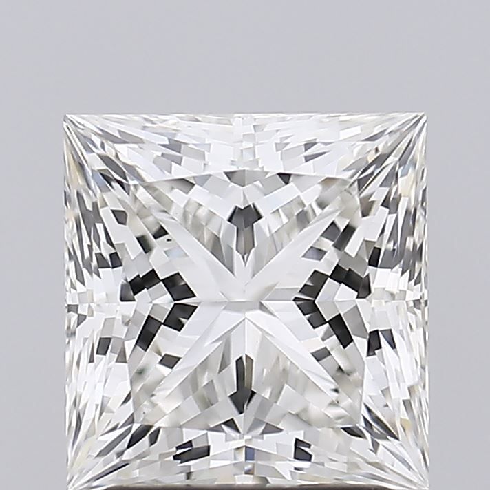 2.23 Carat Princess Lab Diamond with  Cut Diamond in 14KT  view 1
