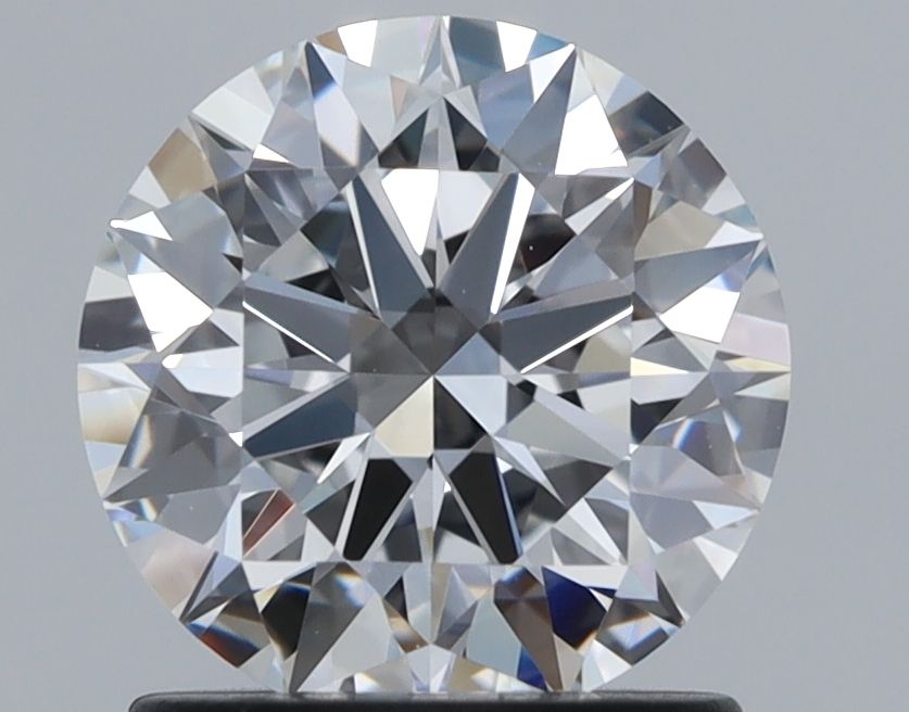 1.25 Carat Round Natural Diamond with  Cut Diamond in 14KT  view 1

