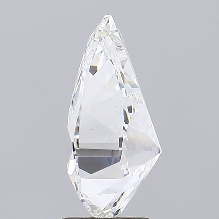 3.02 Carat Pear Lab Diamond with  Cut Diamond in 14KT  view 1
