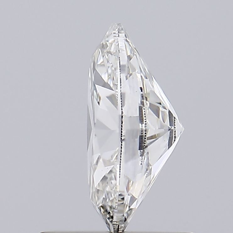 1.0 Carat Oval Lab Diamond with  Cut Diamond in 14KT  view 1
