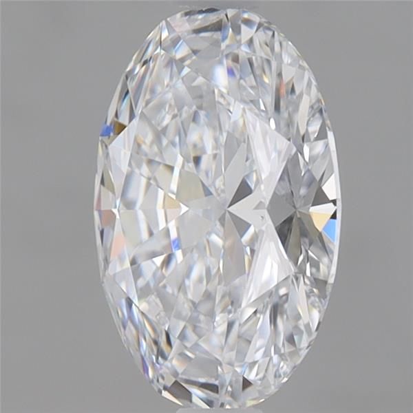 1.27 Carat Oval Lab Diamond with  Cut Diamond in 14KT  view 1
