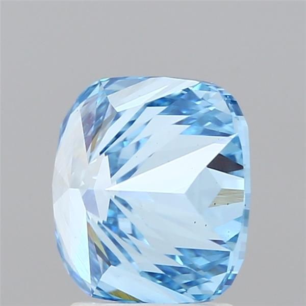 2.84 Carat Cushion Lab Diamond with  Cut Diamond in 14KT  view 1
