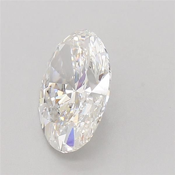 2.22 Carat Oval Lab Diamond with  Cut Diamond in 14KT  view 1
