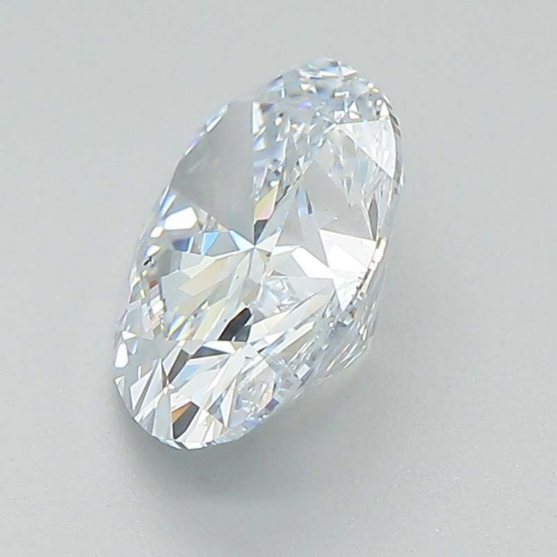 2.0 Carat Oval Lab Diamond with  Cut Diamond in 14KT  view 1
