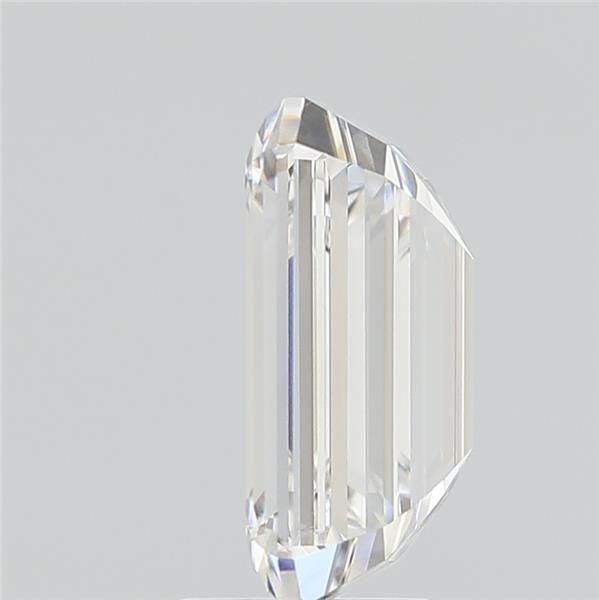3.62 Carat Emerald Lab Diamond with  Cut Diamond in 14KT  view 1
