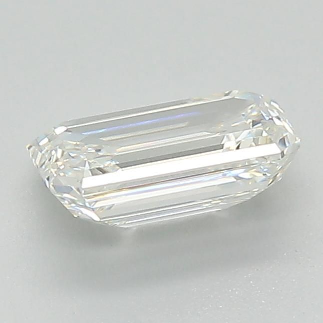 1.02 Carat Emerald Lab Diamond with  Cut Diamond in 14KT  view 1
