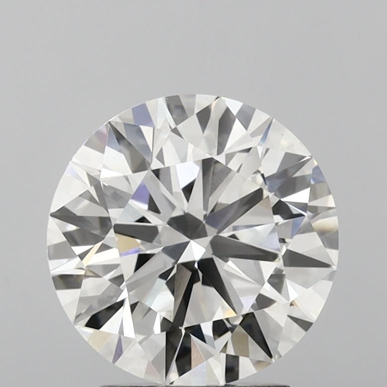 3.5 Carat Round Lab Diamond with  Cut Diamond in 14KT  view 1
