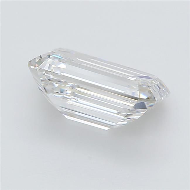 3.0 Carat Emerald Lab Diamond with  Cut Diamond in 14KT  view 1

