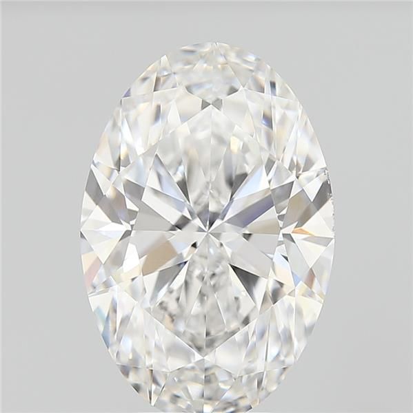 5.01 Carat Oval Lab Diamond with  Cut Diamond in 14KT  view 1
